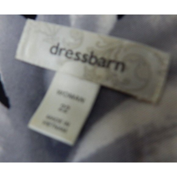 DRESS BARN Black Floral CLASSIC Sleeveless Career DRESS- Women’s SIZE 22 - Picture 2 of 7